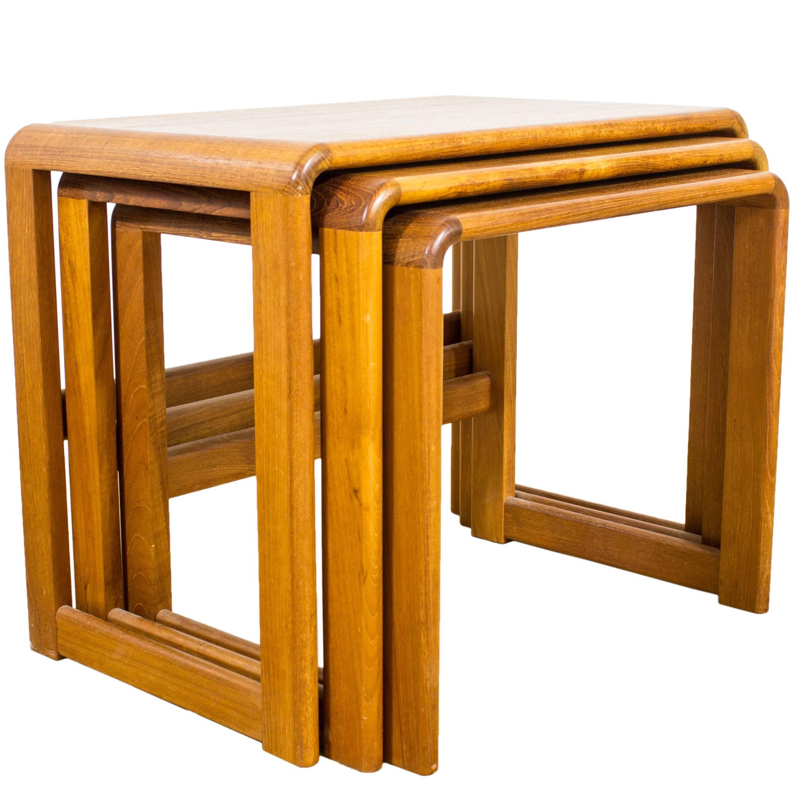 Beithcraft Teak Nested Tables Coffee Tables Eames G Plan Era Retro