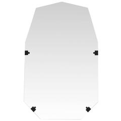 Stitch Nonagon Rectangular Contemporary Textile Edge Wall Vanity Bathroom Mirror 7