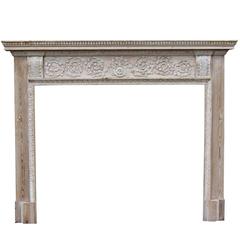 Reclaimed Georgian Carved Pine Fire Surround