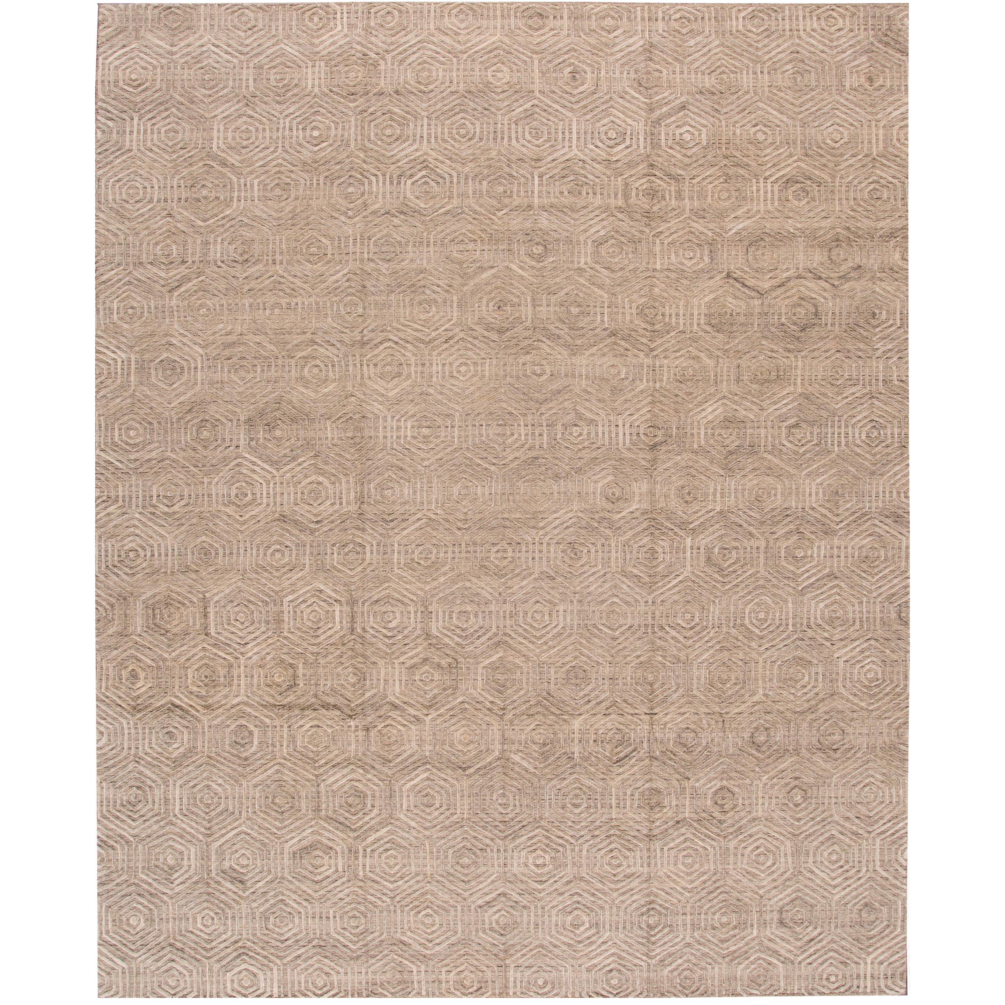 Great Looking New Indian Hand Loop Rug For Sale