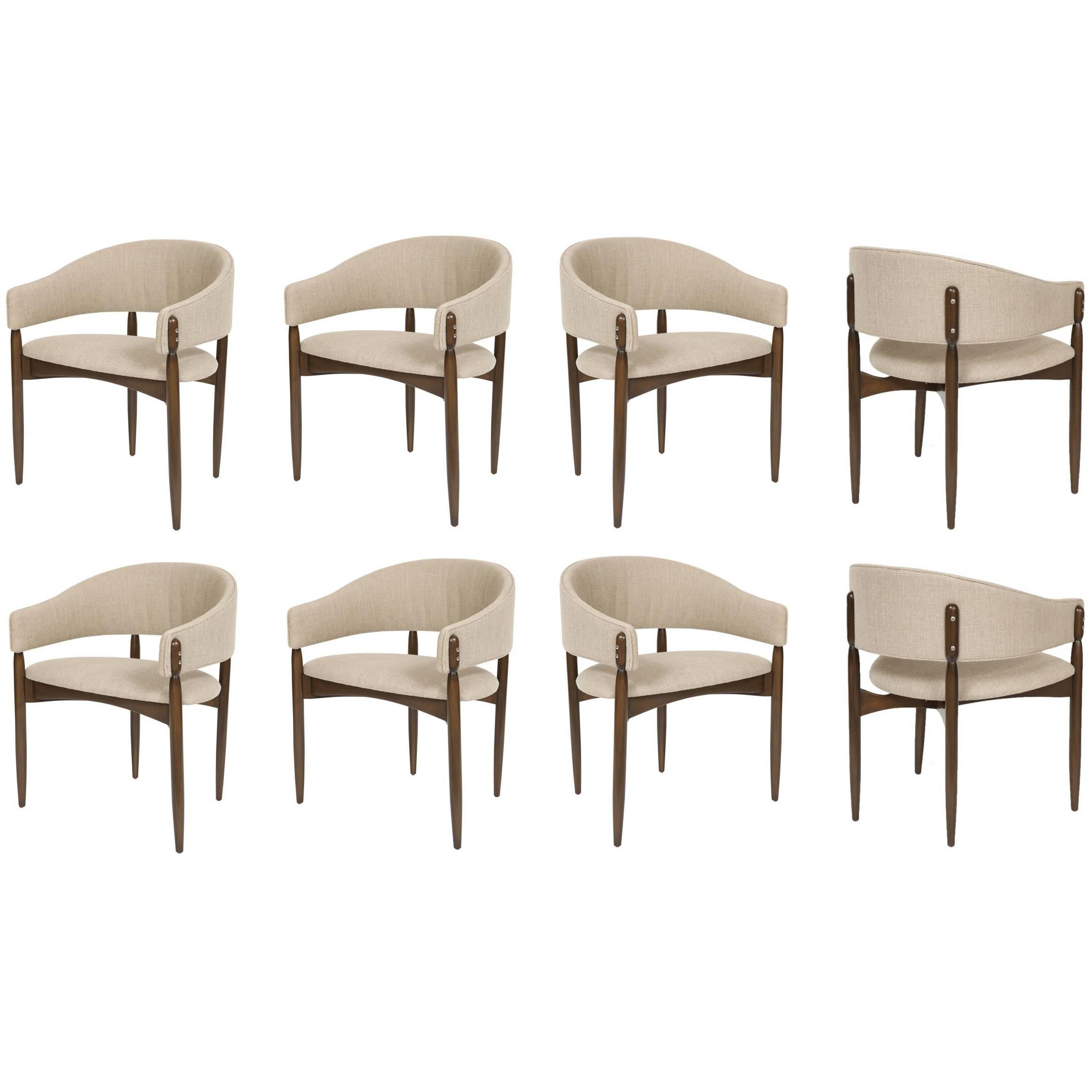 Set of Eight Enroth Dining Chairs For Sale