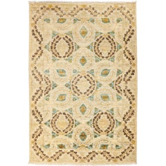 Beige Suzani Area Rug