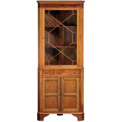 Late 19th Century Mahogany Two Section, Double Corner Cupboard 6