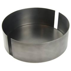Hand-Darkened St. Steel Maison Medium Bowl Centrepiece Serving Piece Objet 1