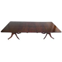 19th Century Regency Period Mahogany Pedestal Dining Table 3