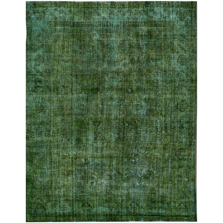 Simply Beautiful Vintage Overdyed Rug For Sale at 1stDibs