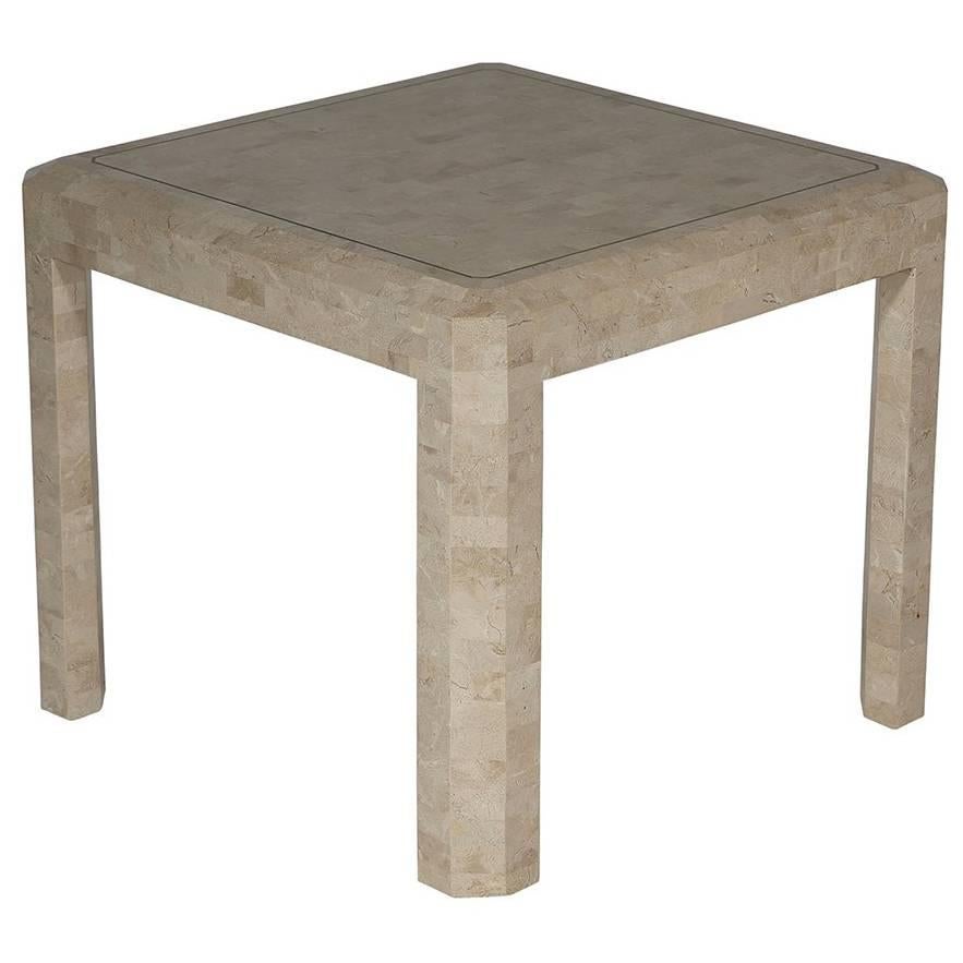 Maitland Smith Tessellated Side Table For Sale