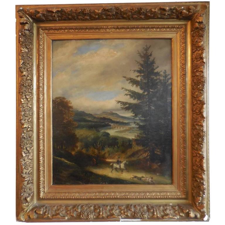 19th Century French Oil Painting by Francois Gabriel Lépaulle For Sale