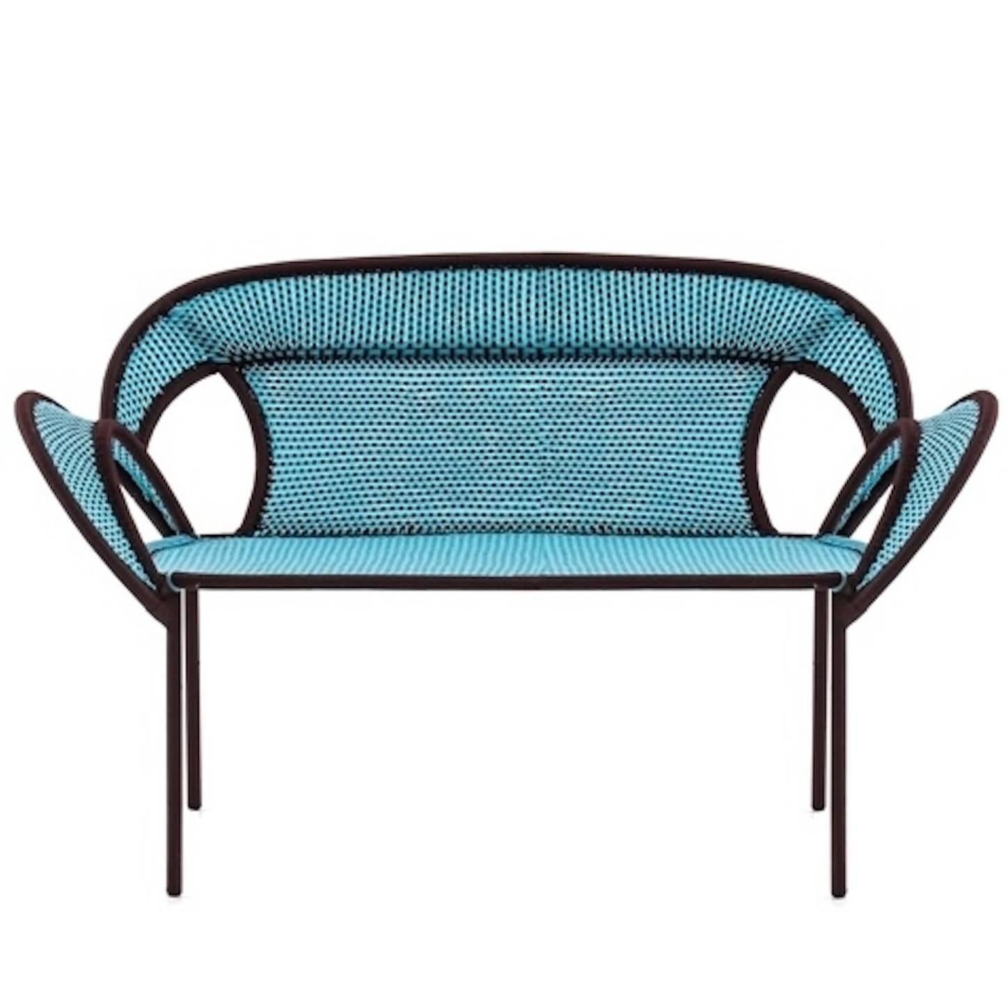 Moroso Banjooli Settee for Outdoors in 10 Different Color Combinations For Sale