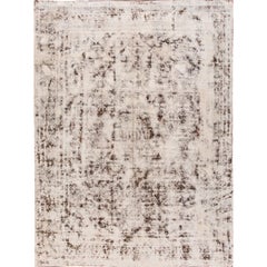 Used Overdyed Handmade Rusted Wool Rug 