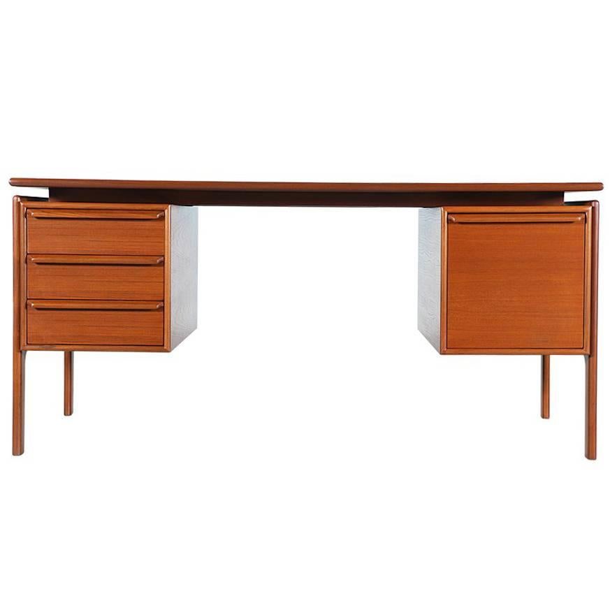 Danish Modern Teak Executive Desk