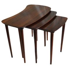 Danish Midcentury Rosewood Nesting Tables