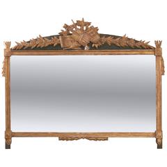 French 19th Century Painted and Gilt Empire Trumeau 3