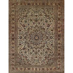 Vintage Beautiful 20th Century Persian Atelier Keshan Carpet