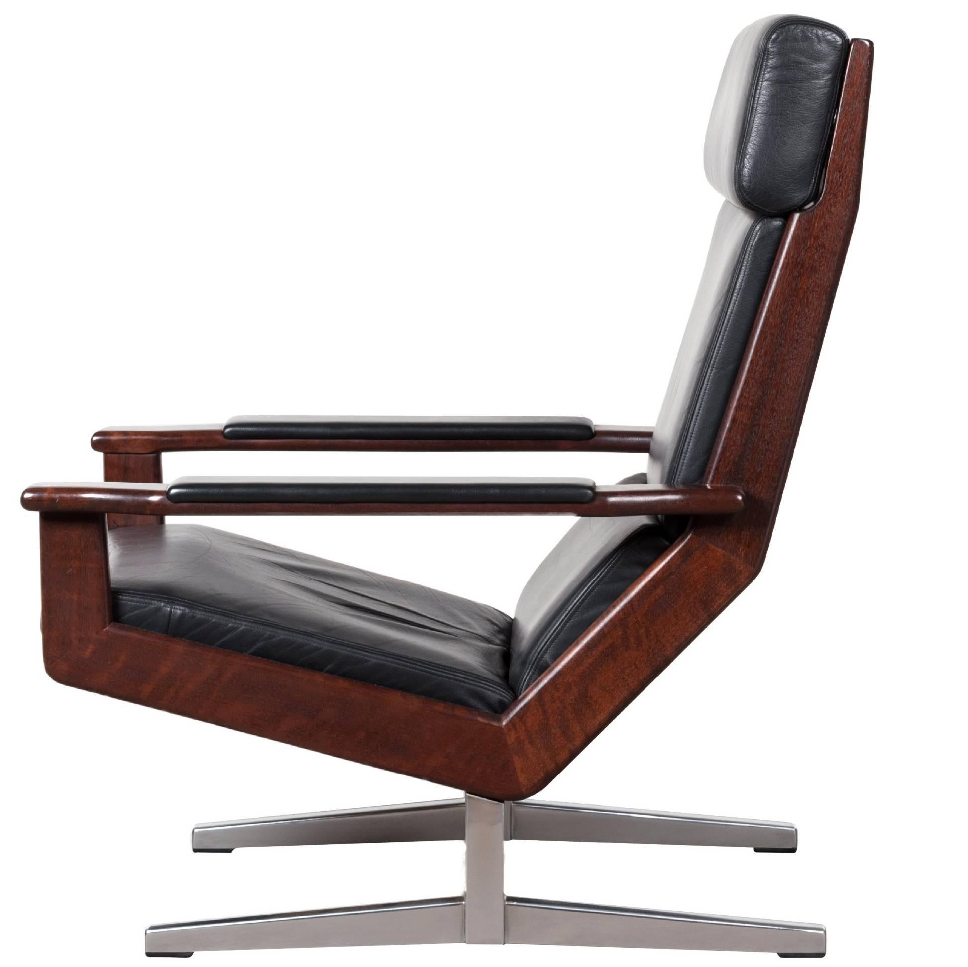 Rare Rosewood Lotus Lounge Chair by Rob Parry for Gelderland, Netherlands