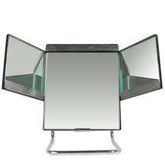 Table Mirror, Metal, Chrome and Mirrored Glass, USA, circa 1930