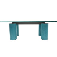 Acerbis turquoise Crystal Serenissimo Table Desk