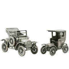 1970s Italian Sterling Silver Car Models / Table Ornaments 2