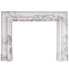 "5th Avenue" Louis XIV Style "Bolection" Fireplace in Calacatta Marble