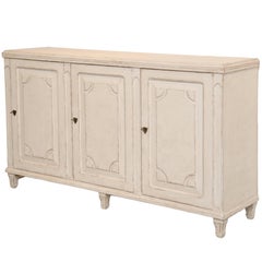 Used Swedish Gustavian Style Three-Door Sideboard, 19th Century