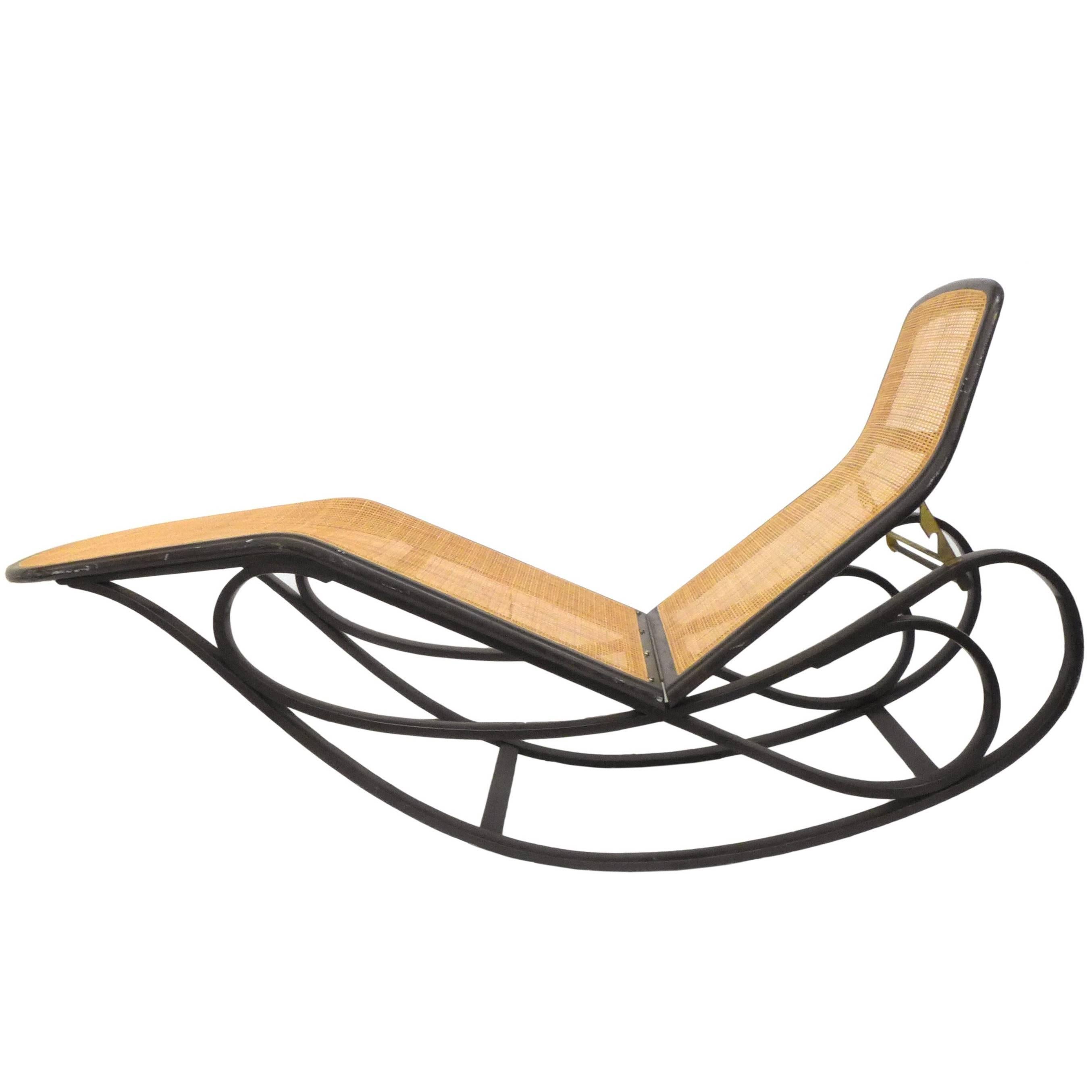 Rocking Chaise Lounge by Edward Wormley for Dunbar
