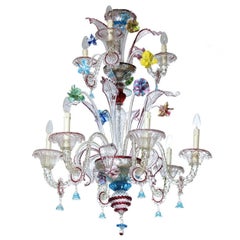 Exquisite Italian Glass Chandelier 10