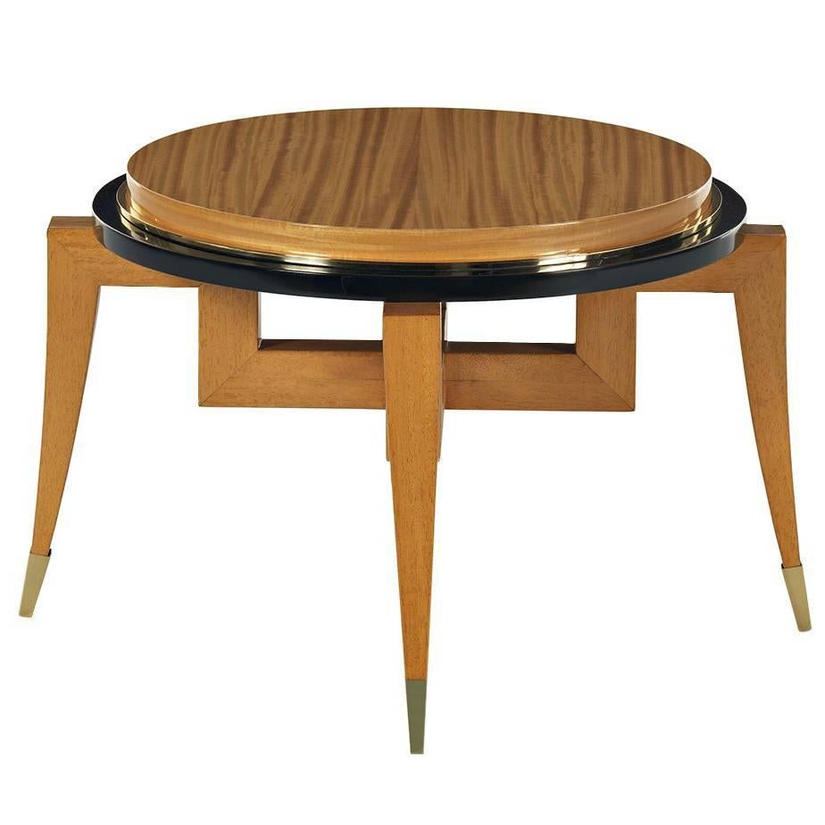 Citronnier Wood Round Coffee Table