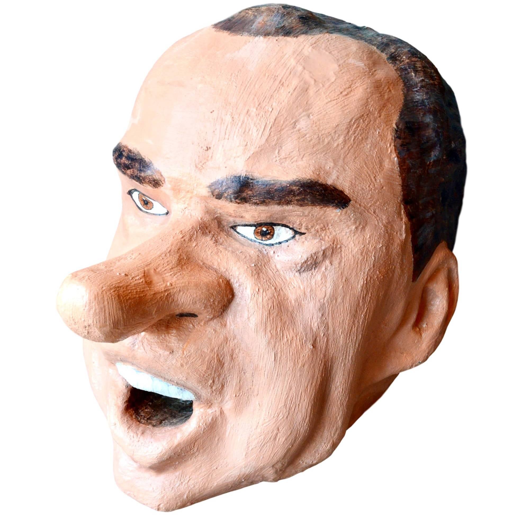 Monumental Richard Nixon Sculptural Head