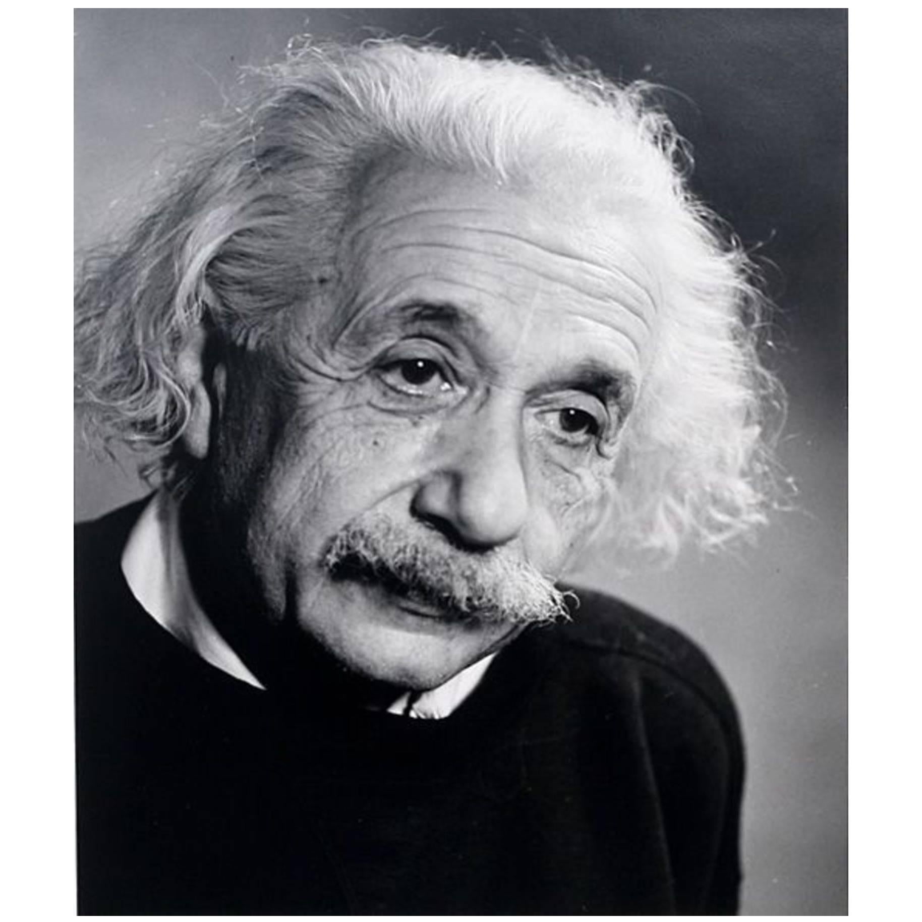 Iconic Limited Edition Fred Stein Photo of Albert Einstein For Sale