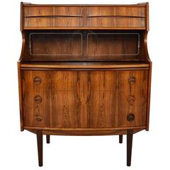 Danish Modern Brazilian Rosewood Secretary Desk by Falsigs 11