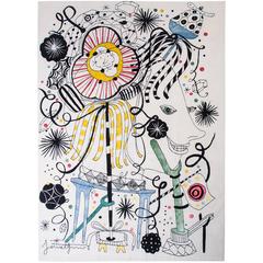 Japanese Folklore, Hand-Knotted Rug Designed for Nodus by Jaime Hayon