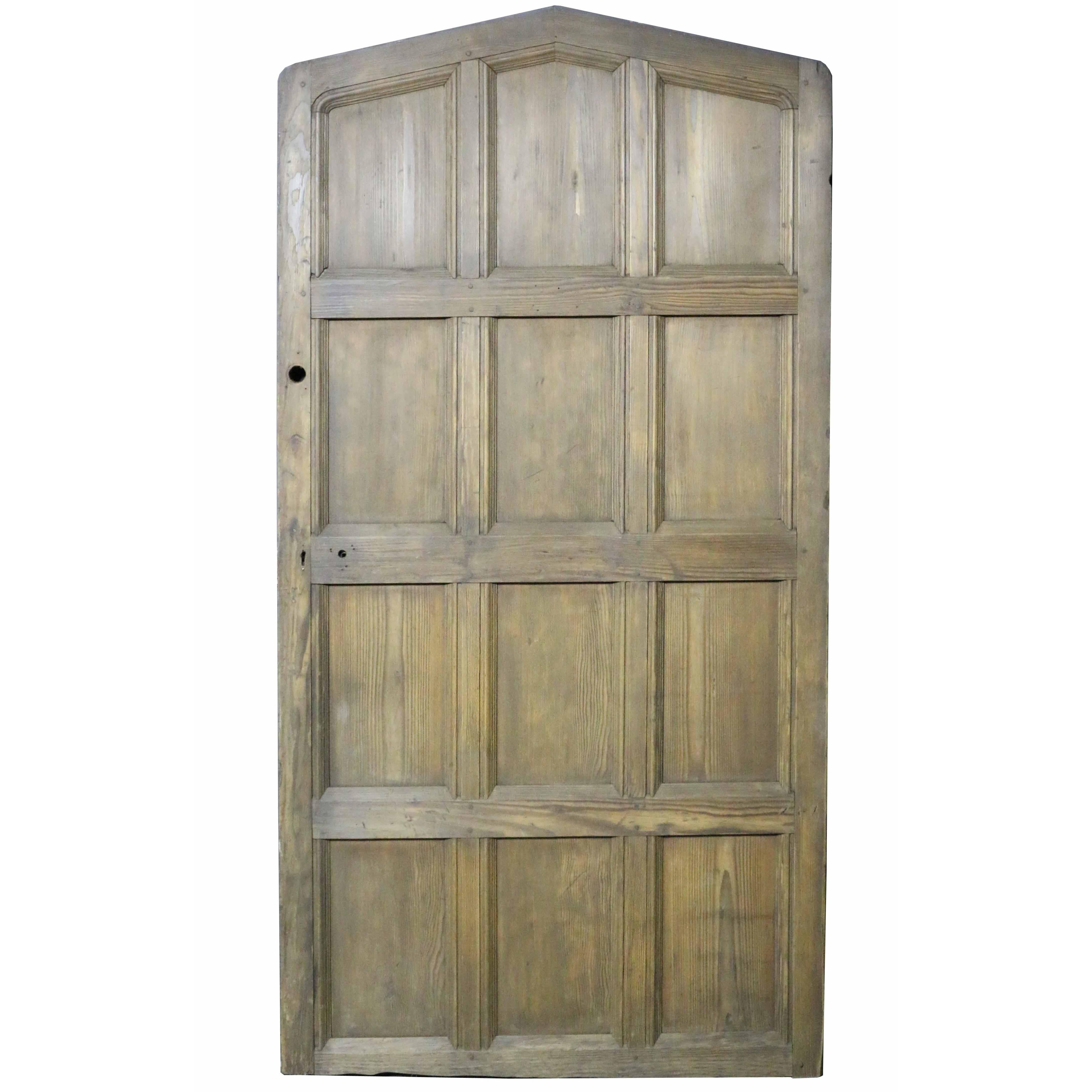 Antique Arched Double Entry Door For Sale at 1stDibs