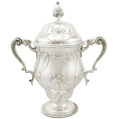 1910s Sterling Silver Presentation Cup and Cover 12