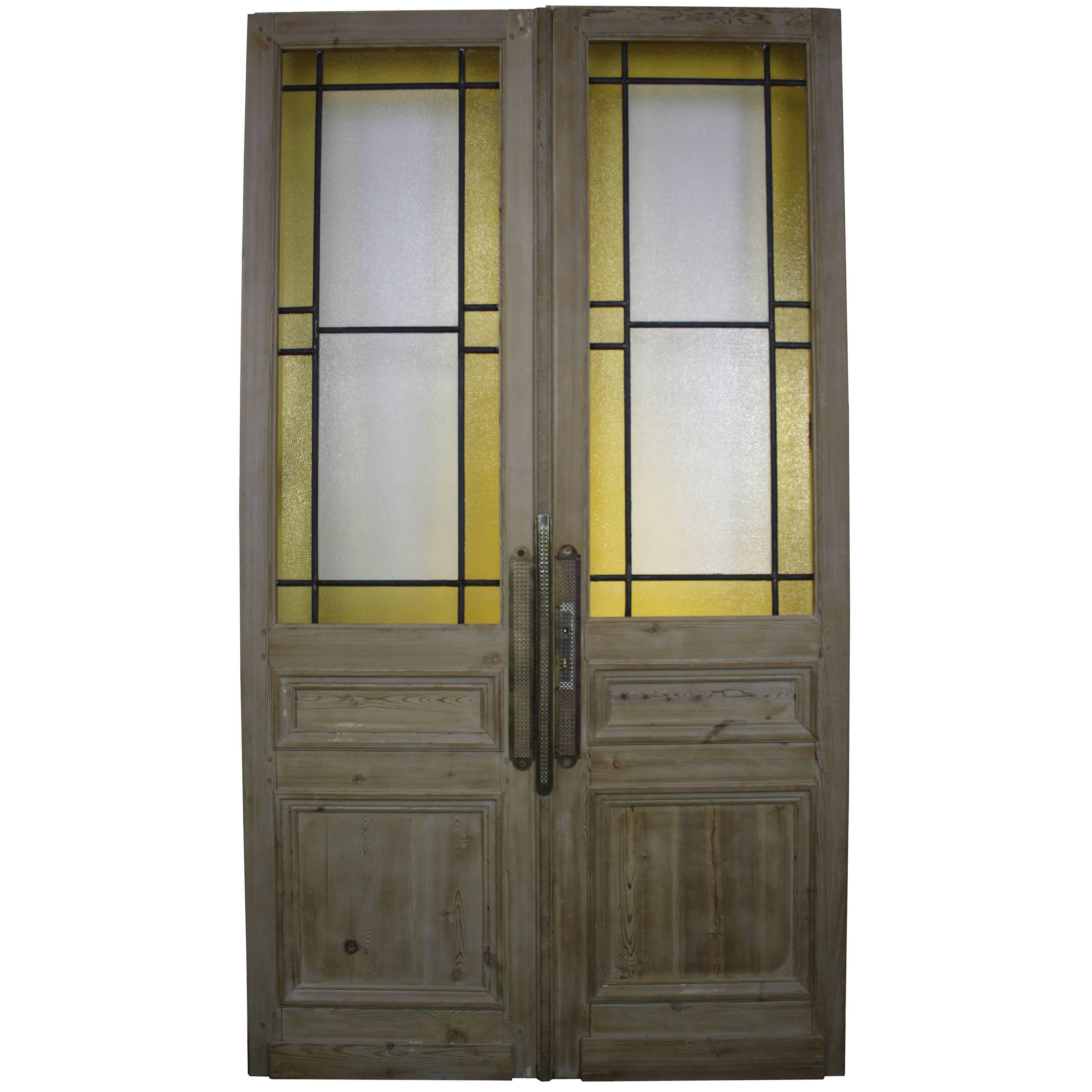 Pair of Antique French Double Doors For Sale at 1stDibs