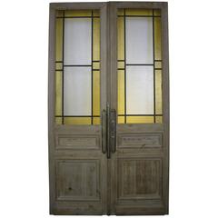 Pair of French Pine Double Doors 2