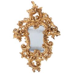 Late 19th Century Italian Carved Giltwood Mirror 7