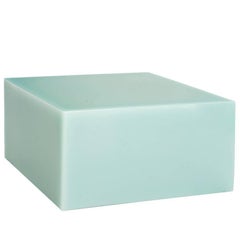Sabine Marcelis Contemporary Mint Candy Cube Low Side Table High Cast Resin 