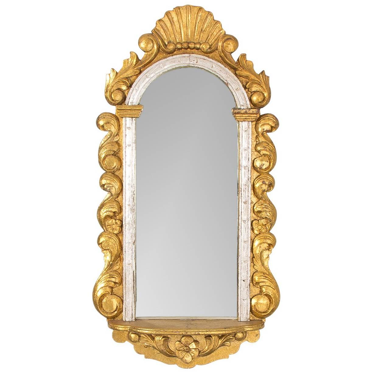 Baroque Style Carved Gilded Wall Mirror