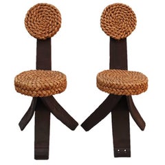 Pair of Rope Chairs 4