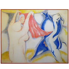 Unique Extra Large Surrealist Painting by Balletti 4