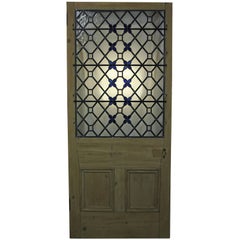 Antique Stained / Leaded Glass Front Door