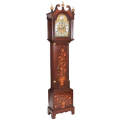 Antique 18th Century Dutch Marquetry Long Case Clock