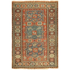Antique Tribal Soumak Caucasian Rug 11