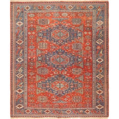 Antique Tribal Soumak Caucasian Rug 10