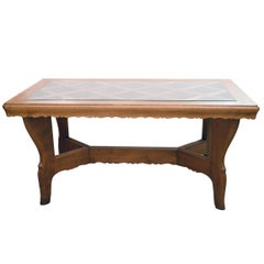 Atelier Borsani 1940s Table in Solid Oak Wood Wholly Handmade