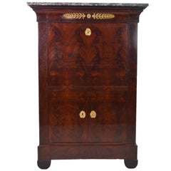 19th Century Empire Mahogany Secretaire 7