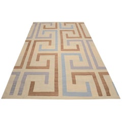 Modern Flat-Weave Geometric Design