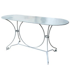 20th Century French Garden Table, Custom Painted