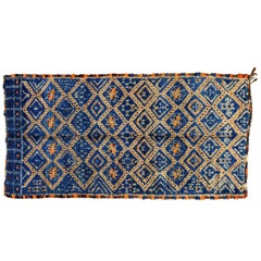 Tribal Blue Moroccan Berber Rug