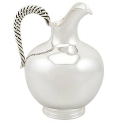 1960s American Sterling Silver Water Jug